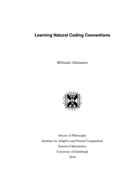 Learning Natural Coding Conventions