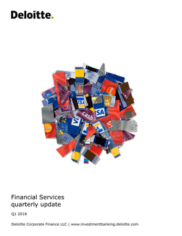 Financial Services M&A Update: Q1 2018