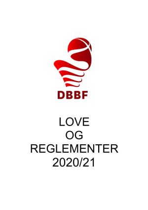 Love Og Reglementer 2020/21