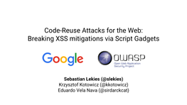 Breaking XSS Mitigations Via Script Gadgets