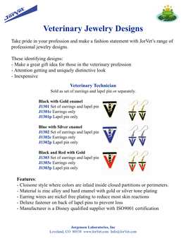 Veterinary Jewelry Designs