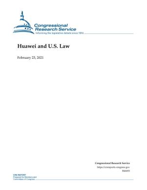 Huawei and U.S. Law