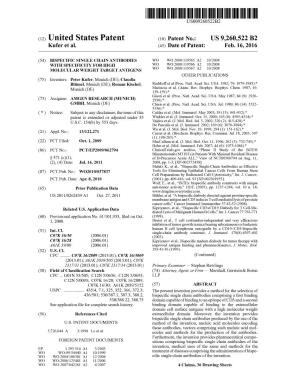 (12) United States Patent (10) Patent No.: US 9.260,522 B2 Kufer Et Al