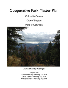 Cooperative Park Master Plan