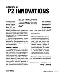 Diffusion of P2 Innovations Pollution Prevention Review / Winter 1998 / 3 Exhibit 1