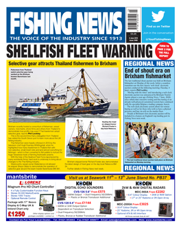 REGIONAL NEWS End of Shout Era on Brixham Fishmarket REGIONAL