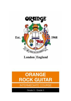 Orange Rock Guitar Intermediate Course