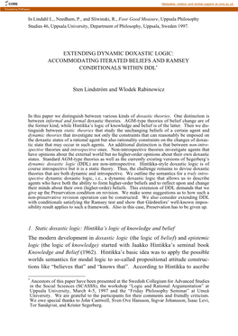 Extending Dynamic Doxastic Logic: Accommodating Iterated Beliefs and Ramsey Conditionals Within Ddl*