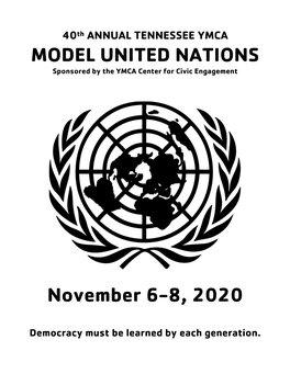 MODEL UNITED NATIONS November 6-8, 2020