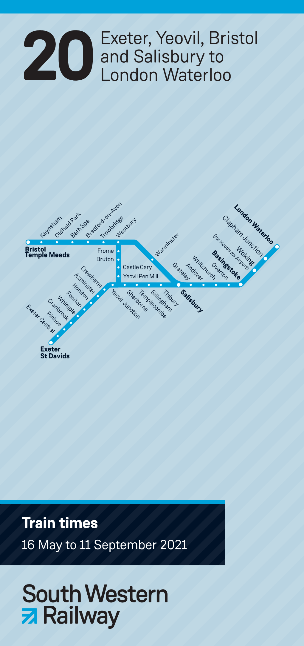 20Exeter, Yeovil, Bristol and Salisbury to London Waterloo