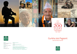 Gurkha 200 Pageant Sponsorship Proposal