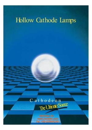 Hollow Cathode Lamps