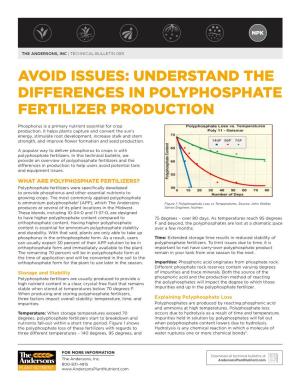 Understand the Differences in Polyphosphate Fertilizer Production