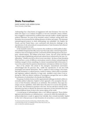 "States: Formation" In