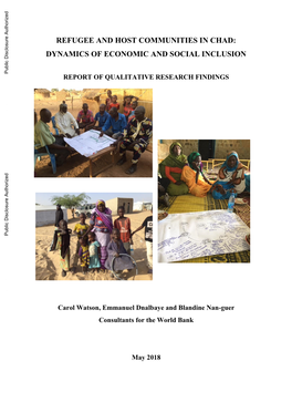 Refugee and Host Communities in Chad: Dynamics of Economic and Social Inclusion