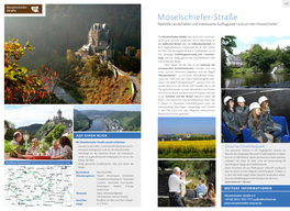 Moselschiefer-Straße Reizvolle Landschaften Und Interessante Ausflugsziele Rund Um Den Moselschiefer!
