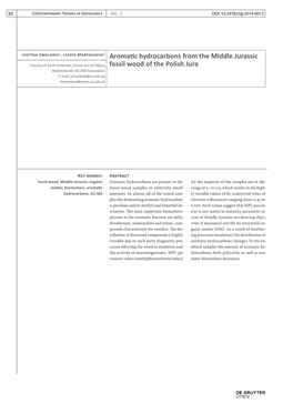 Aromatic Hydrocarbons from the Middle Jurassic Fossil Wood of the Polish Jura