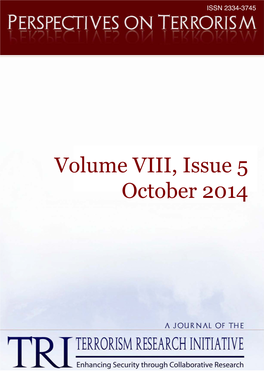 Perspectives on Terrorism, Volume 8, Issue 5