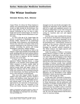 The Wistar Institute