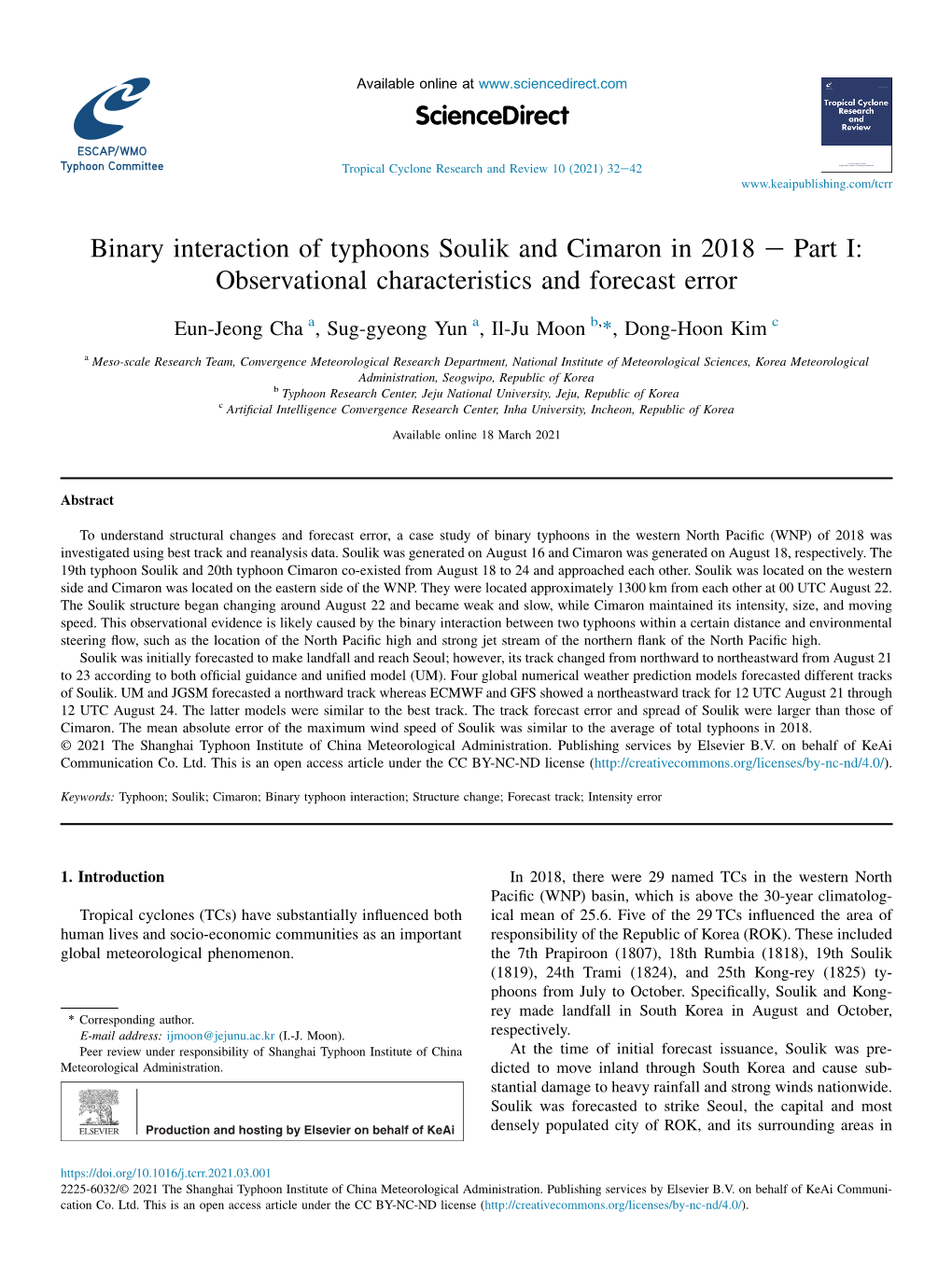 Binary Interaction of Typhoons Soulik and Cimaron in 2018 E Part I: Observational Characteristics and Forecast Error