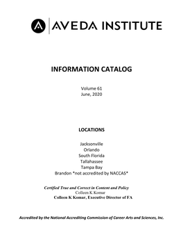 Information Catalog