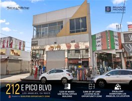 Excellent Downtown Los Angeles, Ca Location 7220 Sf