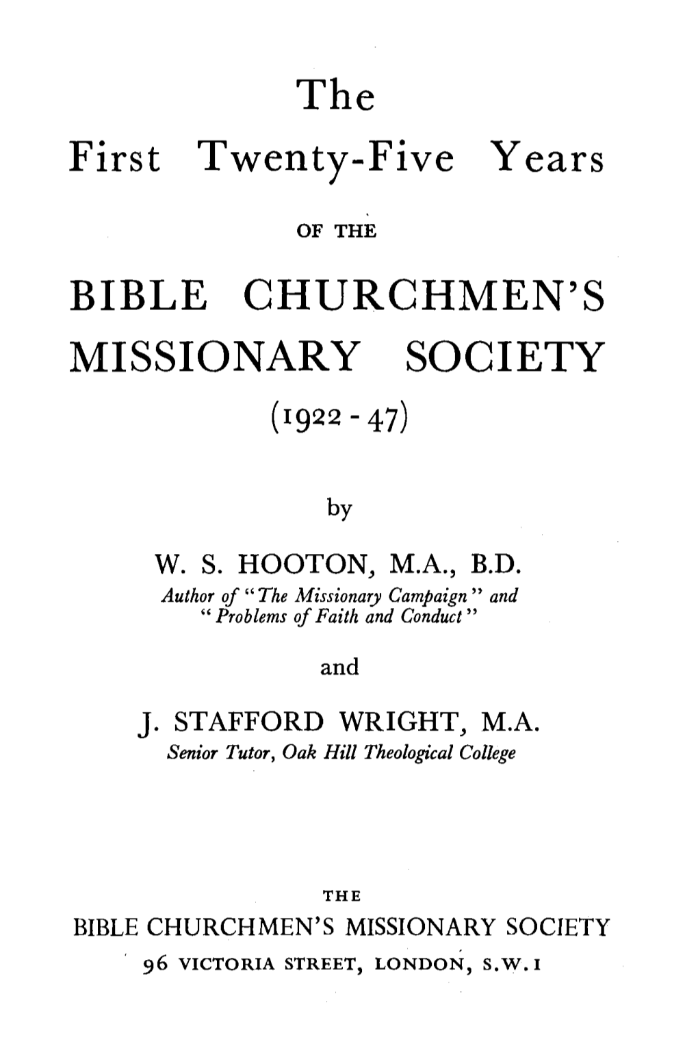 Bible Churchmen's Missionary Society