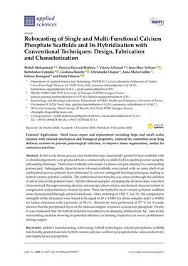 Robocasting of Single and Multi-Functional Calcium Phosphate Scaffolds and Its Hybridization with Conventional Techniques