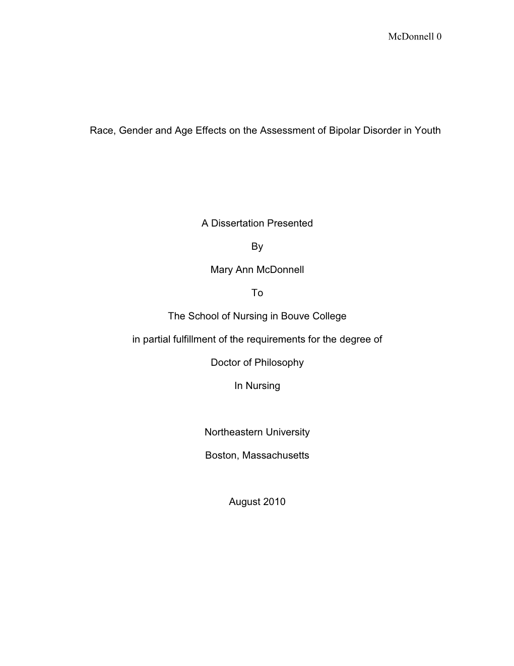 Race, Gender and Age Effects on the Assessment of Bipolar Disorder in Youth