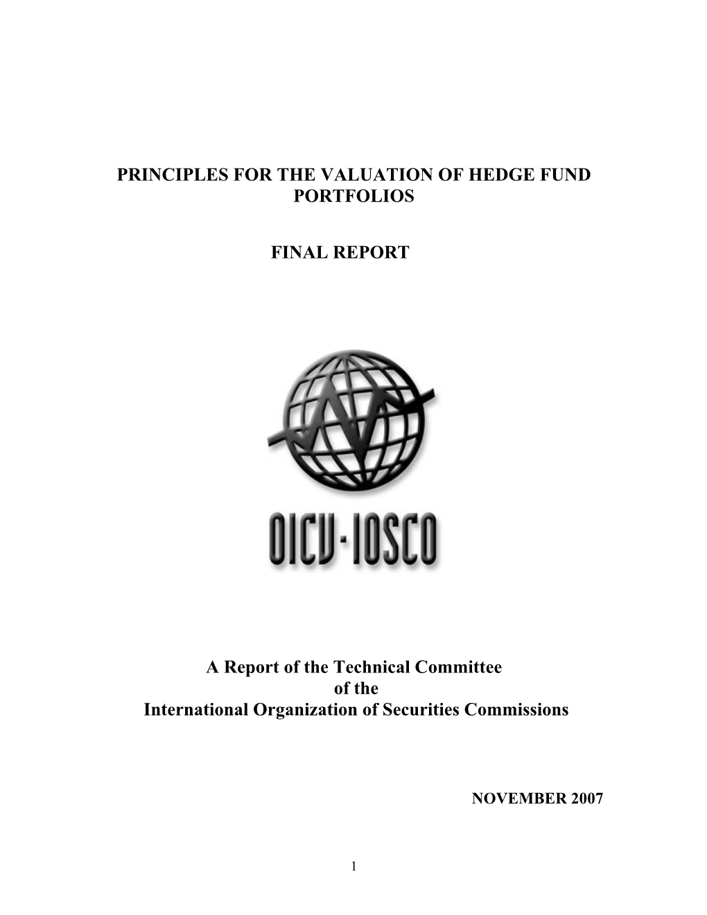 Principles for the Valuation of Hedge Fund Portfolios