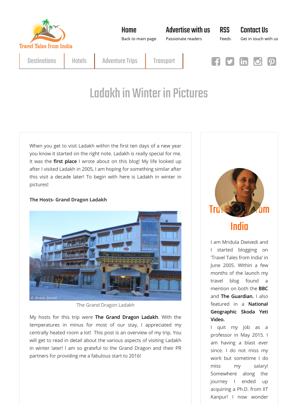 Ladakh in Winter in Pictures