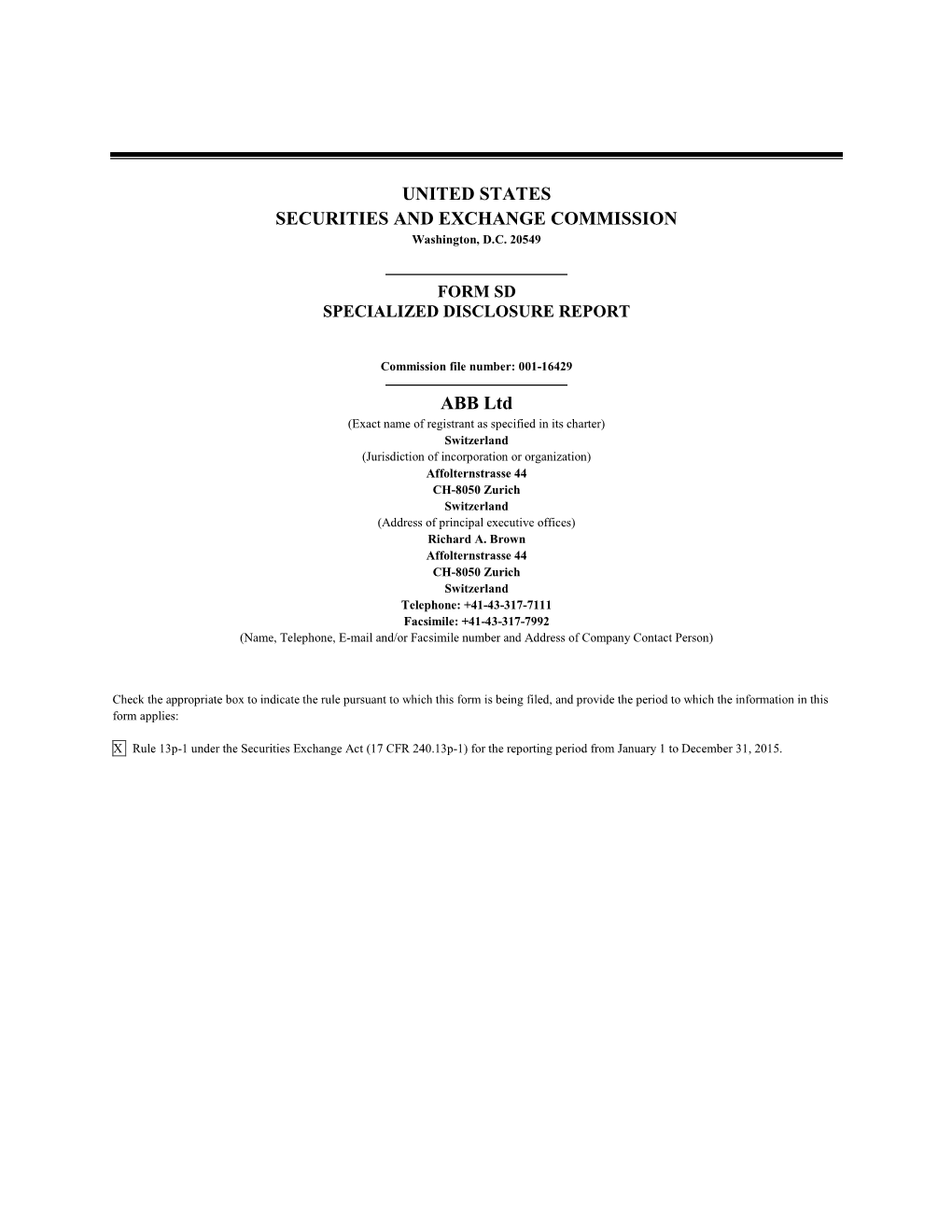 SEC Filing English PDF Form SD 2015