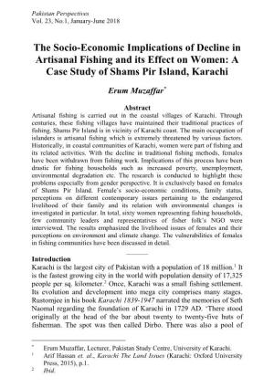 A Case Study of Shams Pir Island, Karachi