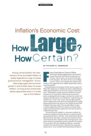 Inflation's Economic Cost