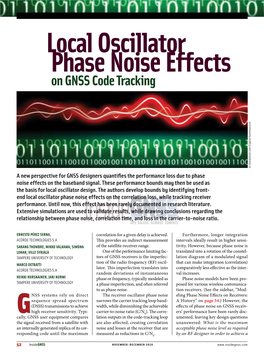 Local Oscillator Phase Noise Effects