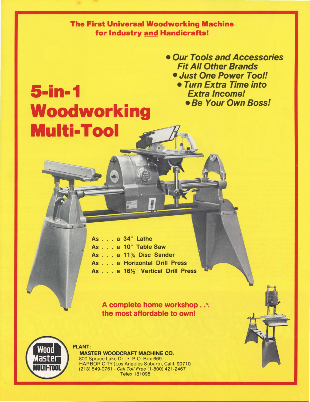 5-In-1 Woodworking Multi-Tool