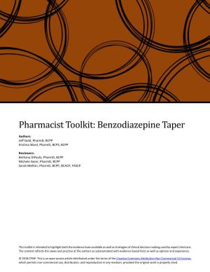 Benzodiazepine Taper