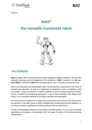 NAO6 the Versatile Humanoid Robot