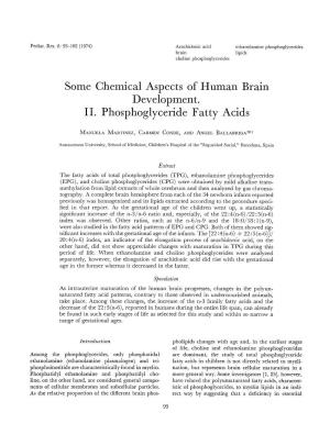 II. Phosphoglyceride Fatty Acids