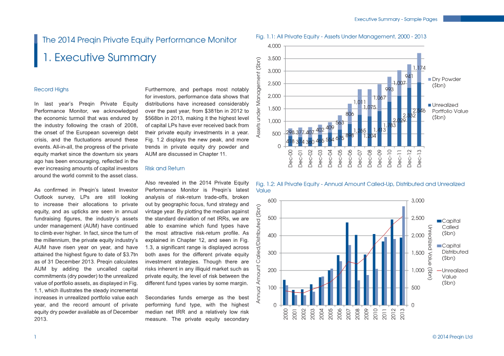 2014 Preqin Private Equity Performance Monitor Sample Pages.Indd