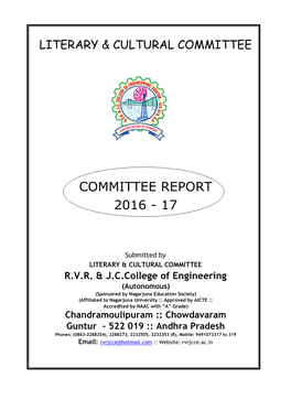 Committee Report 2016 - 17