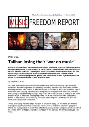 Taliban Losing Their 'War on Music'