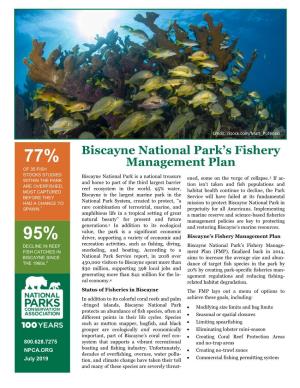 Biscayne National Park's Fishery Management Plan