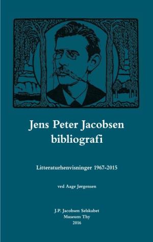 Jens Peter Jacobsen Bibliografi