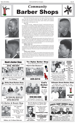 Barber Shops Full Page
