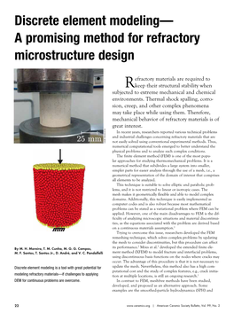 Discrete Element Modeling— a Promising Method for Refractory Microstructure Design