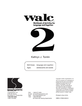 WALC 2 Was Originally Published in 1984