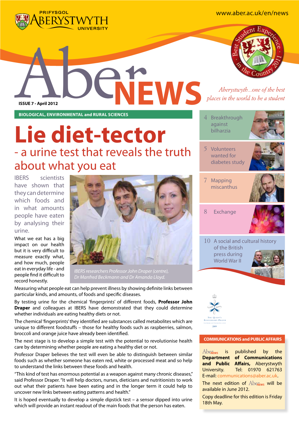 Issue 7 of Aber News