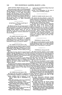 150 the Edinburgh Gazette, March 6, 1874