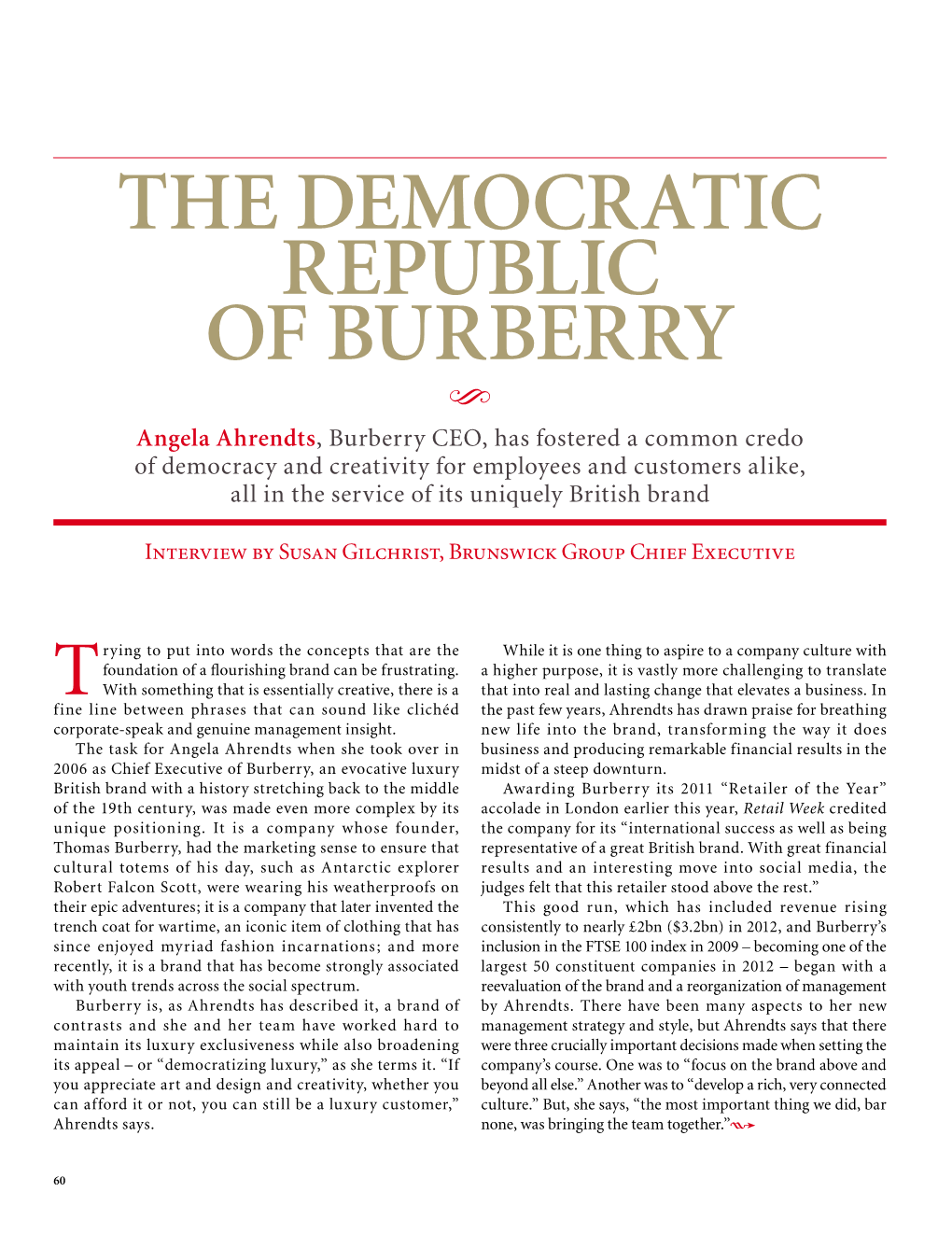 The Democratic Republic of Burberry
